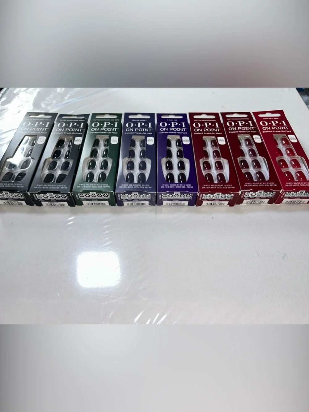 8x OPI On Point Press-On Nails Variety Pack